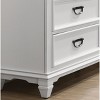 Gulches Clelane Wood 3 Drawer Nightstand ℃ Weathered White and Gray, Modern Farmhouse Design with Solid Tropical Wood Frame - 4 of 4