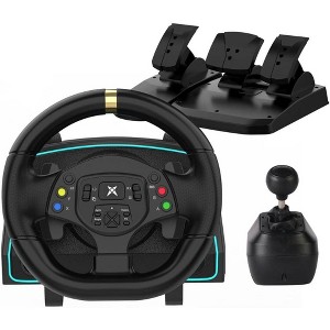 NBCP Xbox Steering Wheel, Gaming Racing Wheel with Pedals Clutch and Shifter Sim Driving Racing Wheel for Xbox One/Xbox Series X S/ PS4/ PS3/ PC - 1 of 4