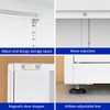 VYNXARIA Tall White Storage Cabinet with 2 Doors and Adjustable Shelves for Home Office - 3 of 4
