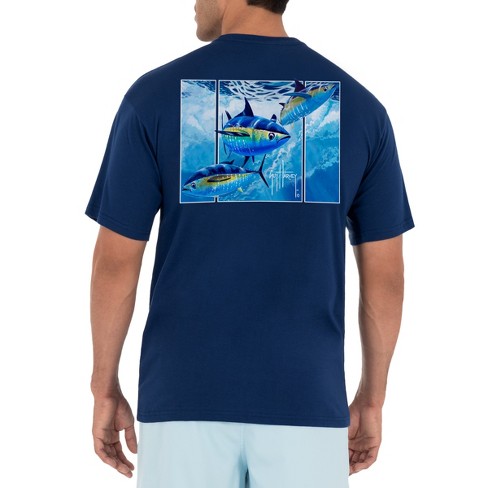 Ladies Mahi Scribble Short Sleeve Navy T-Shirt – Guy Harvey