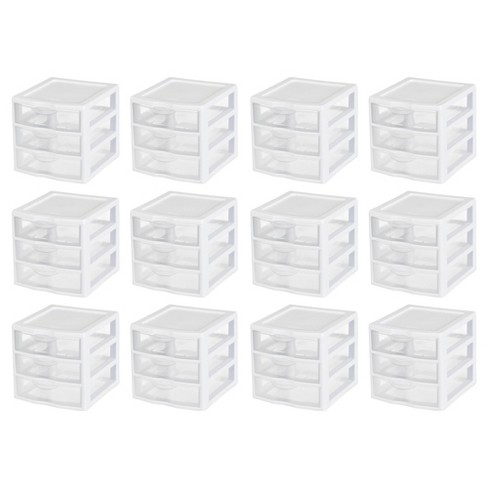 Life Story 3 Drawer Stackable Shelf Organizer Plastic Storage Drawers,  Black, 1 Piece - Pay Less Super Markets