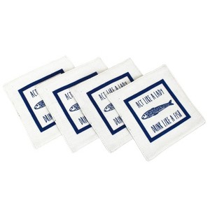 Beachcombers Drink Like A Fish Coasters Set Of 4 - 1 of 2
