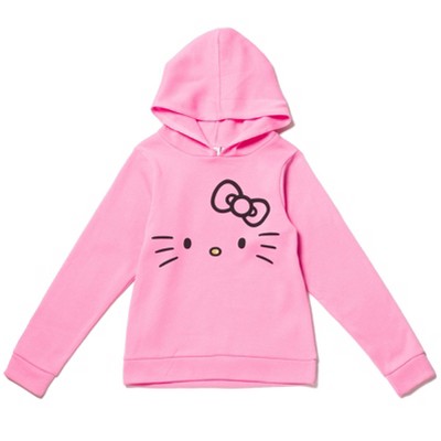 Hello Kitty Girls Fleece Pullover Hoodie Little Kid To Big Kid : Target