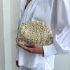 Adornia Natural Raffia Crystal Clutch - 2 of 4