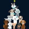 Men's Design By Humans Christmas Tree Dogs By GiftsIdeas T-Shirt - 2 of 4