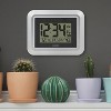 La Crosse Technology® Atomic Digital Wall Clock with Indoor/Outdoor Temperature in Silver - image 4 of 4