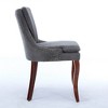 CLIHOME Set of 2 Modern Dining Chairs, Double-layer Cushioned Chenille Fabric Upholstered Accent Side Leisure Chairs - 3 of 4