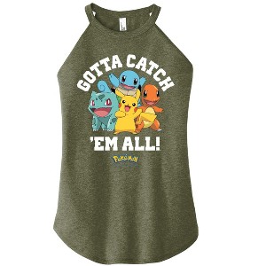 Women's - Pokémon - Gotta Catch Em All Graphic High Neck Tank - 1 of 3