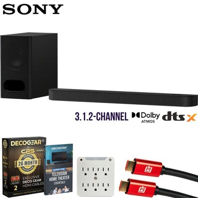 Sony BRAVIA Theater Bar 6 Soundbar with Wireless Subwoofer & Extended Protection Plan