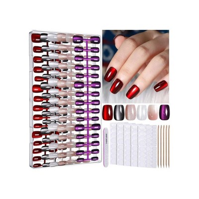 LOVELAY CREATIONS 6 Colors Press-On Nails