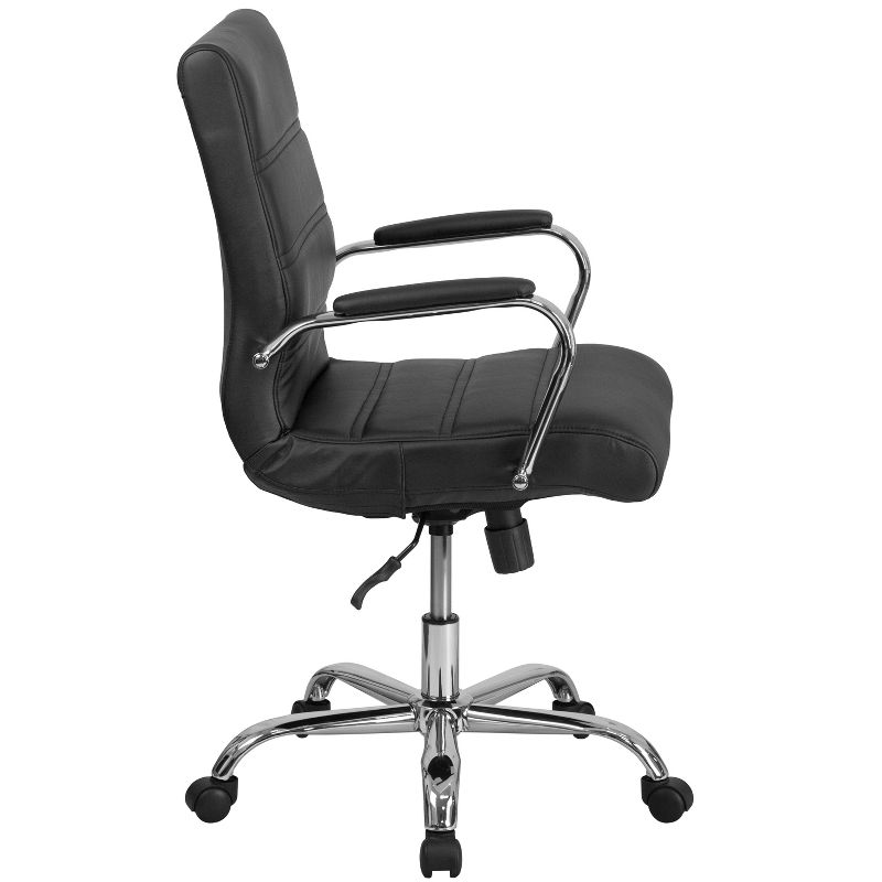 Flash Furniture Mid-Back Executive Swivel Office Chair with Metal Frame and Arms, 6 of 25