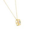 Pompeii3 1/2Ct Diamond Bezel Pendant Solitaire Necklace 14k Yellow Gold Lab Created - 2 of 4