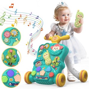 Skirfy Baby Push Walkers, Kids Multiple Activity Center, Lights, Music, Early Learning Push Toys, Toy Gift for Infant Boys Girls - 1 of 4