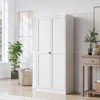 TiramisuBest 60"/70" Metal Kitchen Pantry Cabinet Adjustable Storage 4 Shelves 110lb Capacity Heavy Duty Freestanding Organizer Slim Modern - 2 of 4