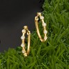 Ross-Simons 0.25 ct. t.w. Bezel-Set Diamond Hoop Earrings in 18kt Yellow Gold - 3 of 4