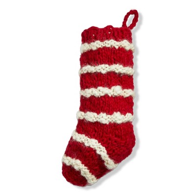TAG Stripe Knit Stocking