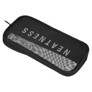 Unique Bargains Portable Zipper Mesh Toiletry Bag Cosmetic Bag for Home Travel Accessories - 1 of 3