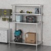 COZONY Stainless Steel Work Table with Overshelves, Heavy Duty Prep Table Kitchen Countertop with Adjustable Storage - 4 of 4