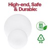 Smarty Had A Party 10.25" Solid White Organic Round Disposable Plastic Dinner Plates (120 Plates) - image 4 of 4