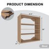 APRILSOUL Short Tower Unit Wall Mount 3-Shelf Wood Closet System - 4 of 4