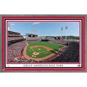 Trends International MLB Cincinnati Reds - Great American Ball Park 22 Framed Wall Poster Prints - 1 of 4