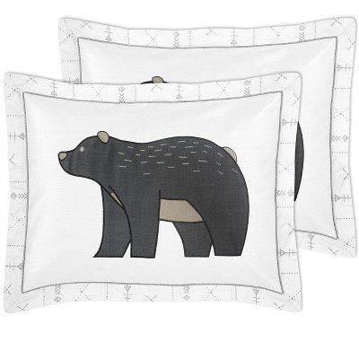Sweet Jojo Designs Full/Queen Comforter Bedding Set Woodland Friends Grey and White 3pc — фото 5