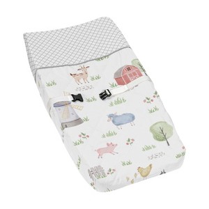 Sweet Jojo Designs Boy or Girl Gender Neutral Unisex Changing Pad Cover Farm Animals - 1 of 4
