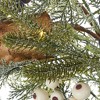 Christmas Mixed Mica Foliage with Blueberries and Harmony Bells 9ft Garland Pre-Lit with 50 LED Fairy Lights B/O - 3 of 4