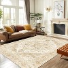 Abynow Medallion Floral Farmhouse Indoor Area Rug - 3 of 4