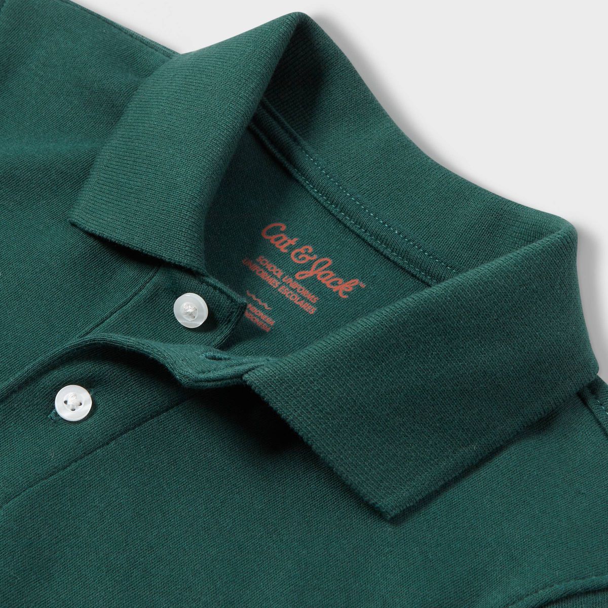 Toddler Boys' Long Sleeve Interlock Uniform Polo Shirt - Cat & Jack™ - thumbnail 9