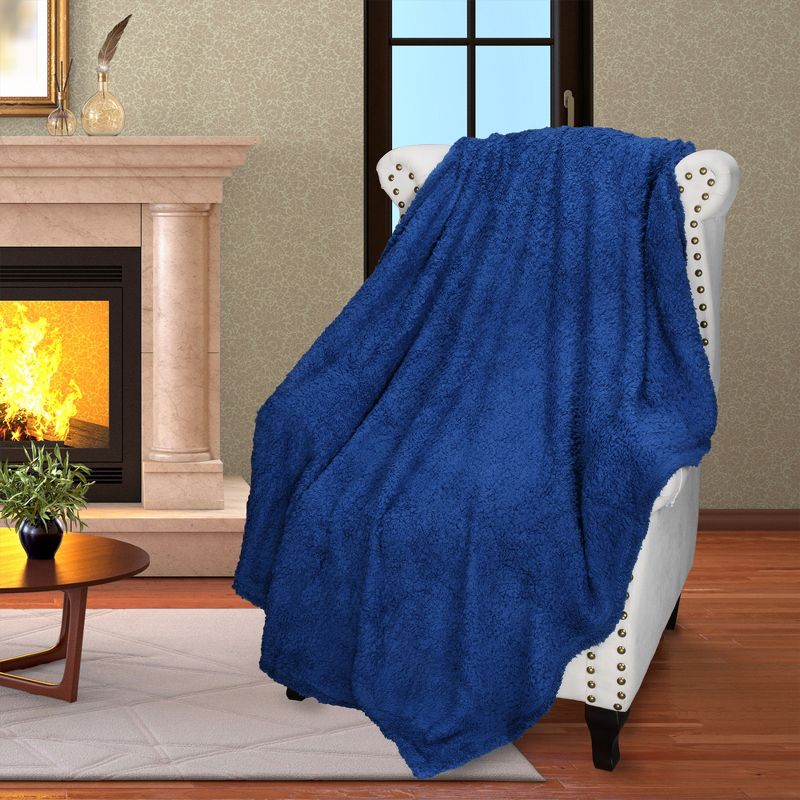 Catalonia Fleece Throw Blanket, Fuzzy Snuggle Blanket for Camping Traveling Couch Bed, Light Weight, Reversible, All Season Use,50x60 inches, 2 of 7