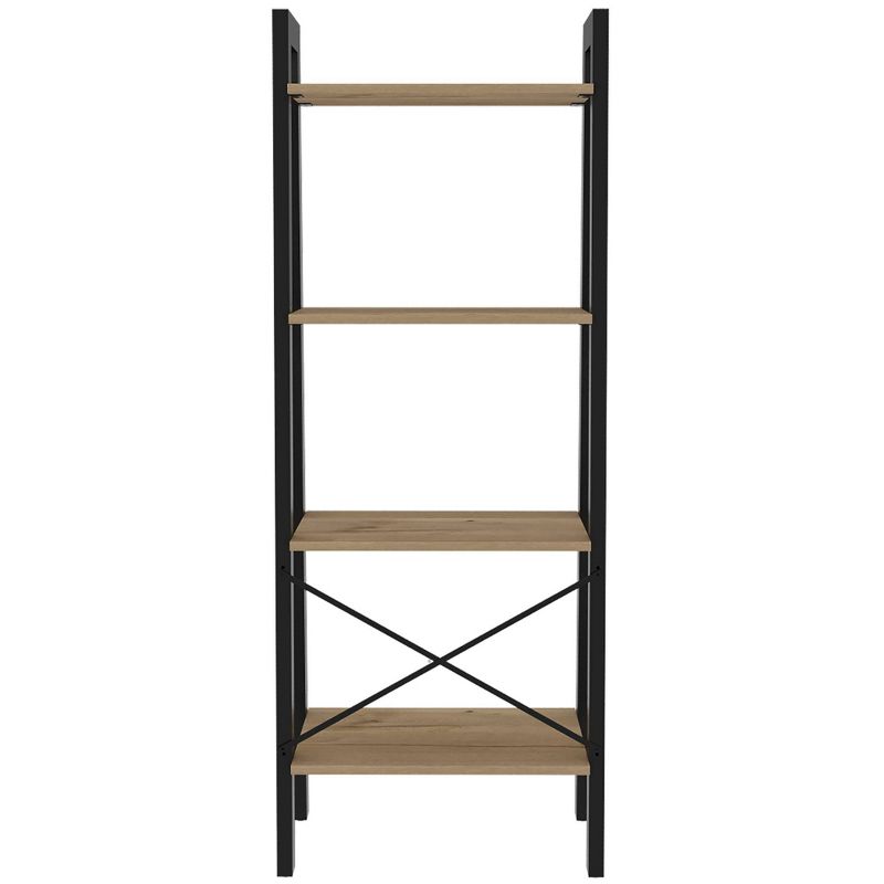 54&#34; Emery 4 Tier Ladder Shelf Bookcase Light Wood - RST Brands, 4 of 10