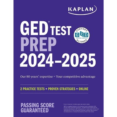 GED Test Prep 2024-2025: Includes a Diagnostic Pretest, 2 Full Length Practice Tests, 1000+ Practice Questions, and 40+ Online Videos - (Paperback)
