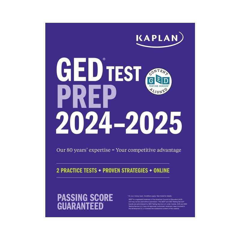 GED Test Prep 2024-2025 - (Kaplan Test Prep) by  Caren Van Slyke (Paperback), 1 of 2
