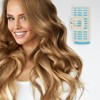 Unique Bargains Women's Heatless Voluminous Hair Roller 2.72"x1.34" White Blue 2pcs - 2 of 4