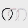 Girls' 3pk Padded Headband - art class™ Pink/White/Black: Fashion Accessory for All Hair Types - 2 of 3