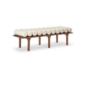 Meridian Furniture,Landon Vegan Leather Bench - 1 of 4