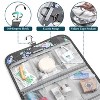 PAVILIA Hanging Toiletry Bag Women Men, Travel Kit Foldable Waterproof Organizer, Roll up Cosmetics Makeup Essentials Jewelry Case - 3 of 4