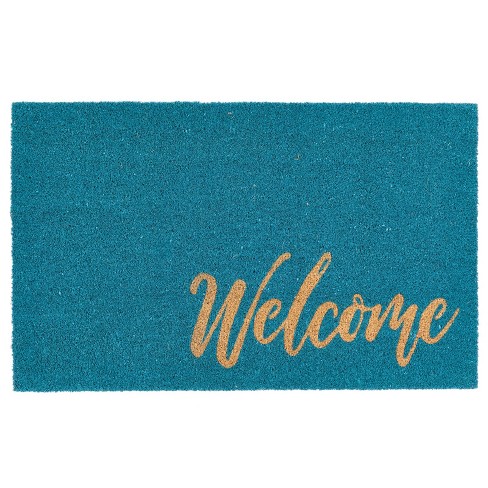 Juvale Coco Coir Welcome Front Door Mat For Outside Entryway, Nonslip  Indoor Outdoor Doormat Rug, 17 X 30 In : Target