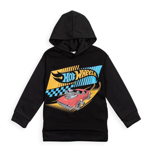 Hot Wheels Toddler Boys Fleece Hoodie Black 5t : Target