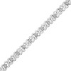 Haus of Brilliance Silver 1/6 Cttw Miracle Set Diamond Infinity Link and Station Tennis Bracelet - 2 of 4