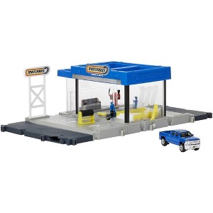 Matchbox Action Drivers Auto Shop Playset with 1 Chevy Silverado, Moving Parts & Figures - 1 of 4