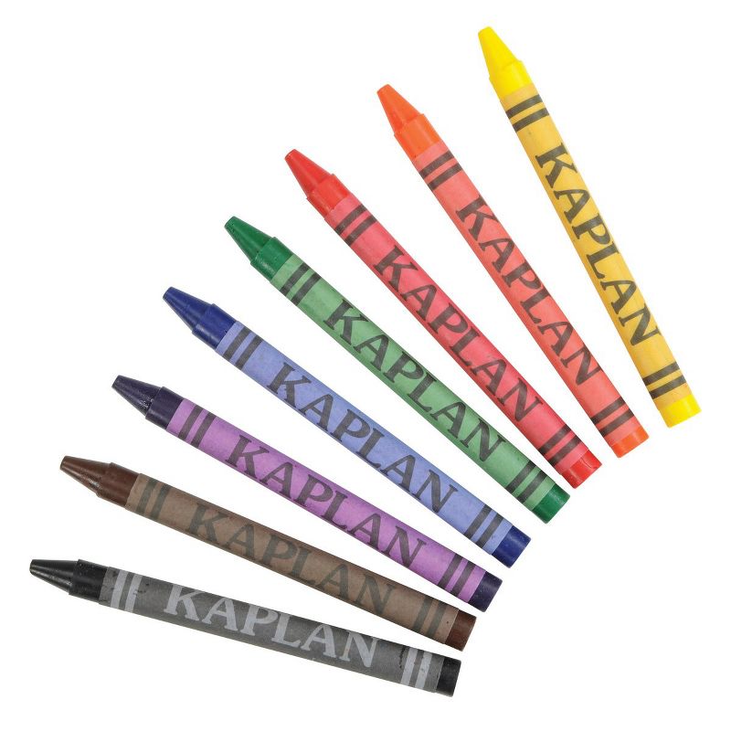 Kaplan Early Learning Large Crayons 8 Count - Set of 24, 1 of 3