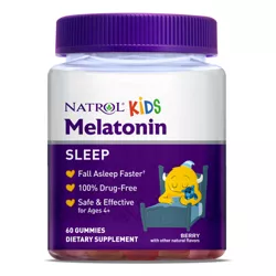 Natrol Kids' Melatonin Sleep Aid 1mg Gummies - Berry - 60ct