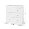 Child Craft Harmony 3 Drawer Dresser with Removable Changing Table Topper, Ample Storage, Anti-Tip Kit Included to Prevent Tipping, Baby Safe Finish - 3 of 4