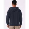 INSPIRE CHIC Men's Long Sleeve Pockets Drawstring Jacquard Pullover Hooded Sweatshirts - 3 of 4
