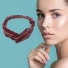 Unique Bargains Women's Fashion Pinstripe Pattern Cross Elastic Hairband 1 Pc - 3 of 4