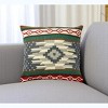 HomeRoots 20" Blue And Ivory Southwestern Throw Pillow Cover - 2 of 4