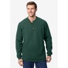 KingSize Bonded High Pile Fleece Waffle Henley - 3 of 3