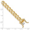 Black Bow Jewelry Men's 14k Yellow Gold, 7.8mm Flat Beveled Curb Chain Bracelet, 8 Inch - 4 of 4